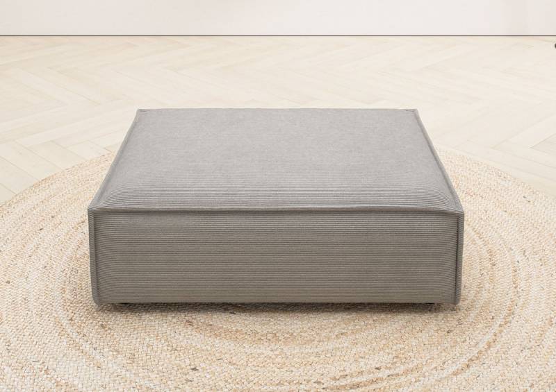 Places of Style Polsterhocker Watertown, XXL Hockerbank passend zum Sofa - ideal als Beistellmodul, erweiterbare Hockerbank mit weicher Polsterung von Places of Style