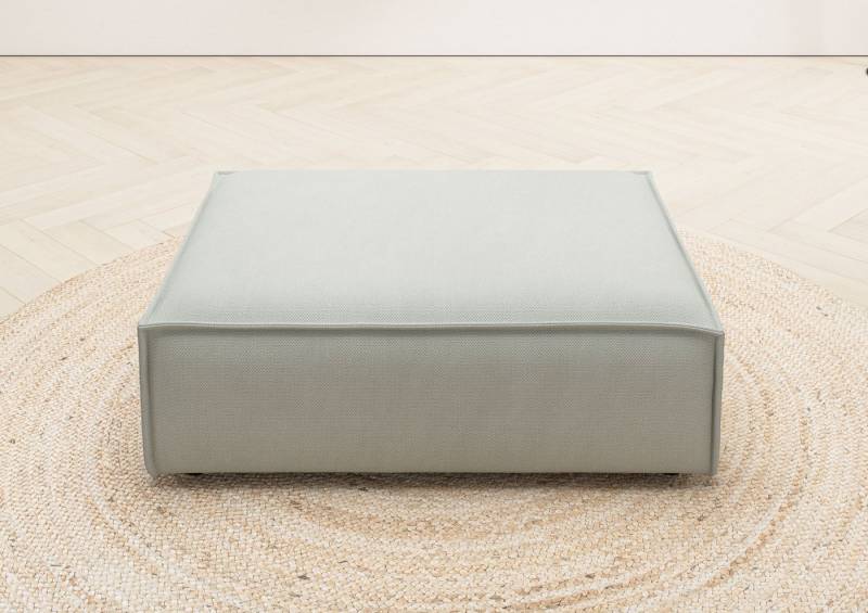 Places of Style Polsterhocker Watertown, XXL Hockerbank passend zum Sofa - ideal als Beistellmodul, erweiterbare Hockerbank mit weicher Polsterung von Places of Style