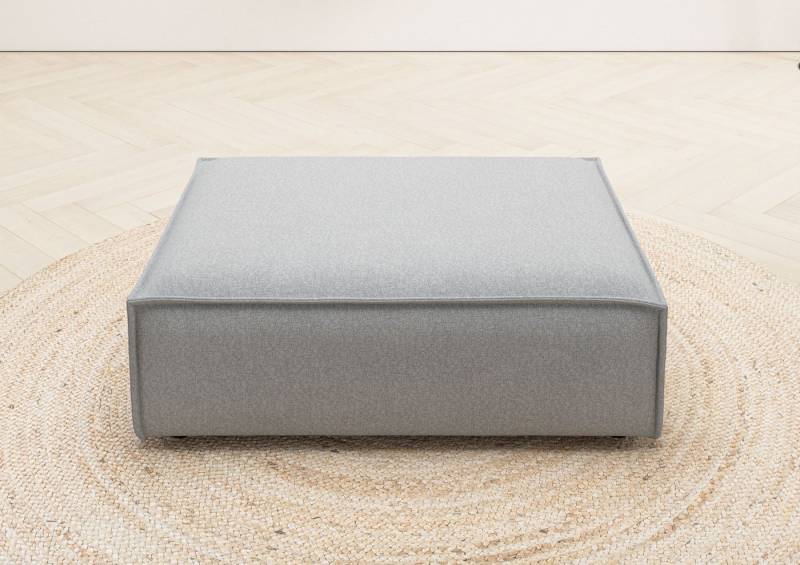 Places of Style Polsterhocker Watertown, XXL Hockerbank passend zum Sofa - ideal als Beistellmodul, erweiterbare Hockerbank mit weicher Polsterung von Places of Style