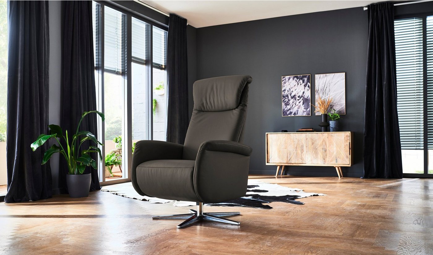 Places of Style Relaxsessel Cartore Chromfuß, mit manueller oder motorischer Verstellung mit Akku, drehbar, hochwertiger Kaltschaum, Drehsessel Places of Style Relaxsessel Cartore Chromfuß, mit manueller oder motorischer Verstellung mit Akku, drehbar, hochwertiger Kaltschaum, Drehsessel von Places of Style