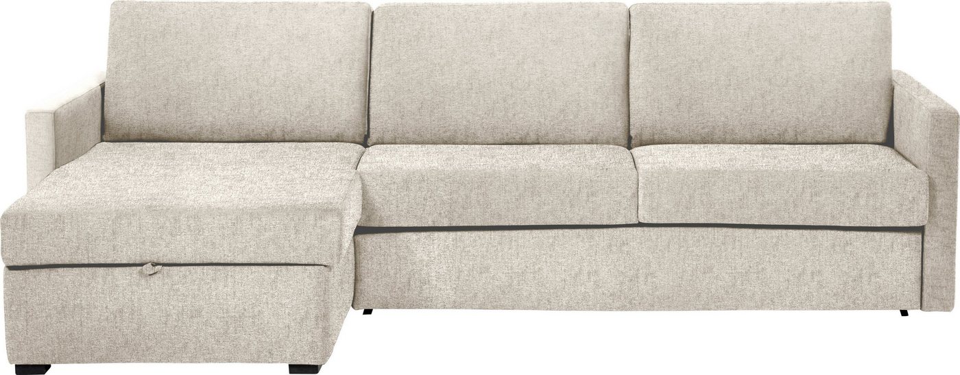 Places of Style Schlafsofa GOLDPOINT Ecksofa 264 cm, Liegefläche (140/200cm), Bettfunktion, Bonell-Federkernmatratze und Dauerschläfer-Funktion von Places of Style