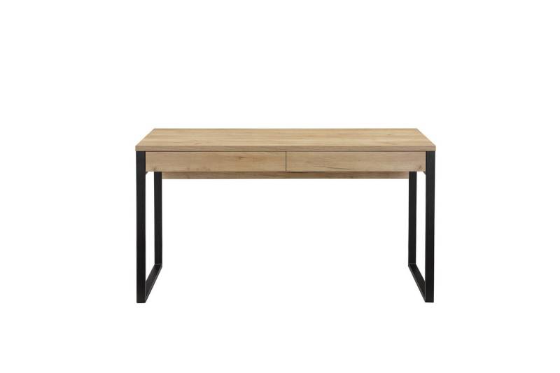 Places of Style Schreibtisch Moid, Computertisch im modernen Design, Breite 120/140/160 cm, mit Metallbeinen & Schublade von Places of Style