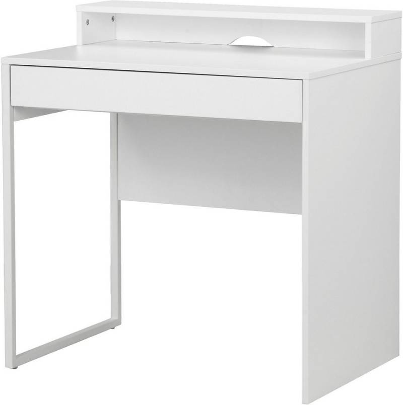 Places of Style Schreibtisch Moid, Computertisch in modernem Design, Breite 80 cm, mit Schublade, Kabeldurchlass & Metallkufe von Places of Style