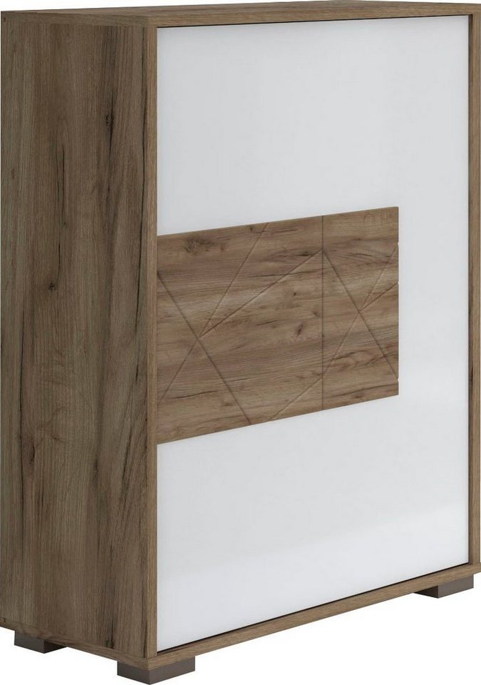 Places of Style Schuhschrank Stela mit Push-to-open-Funktion und weiss UV-lackierte Front von Places of Style