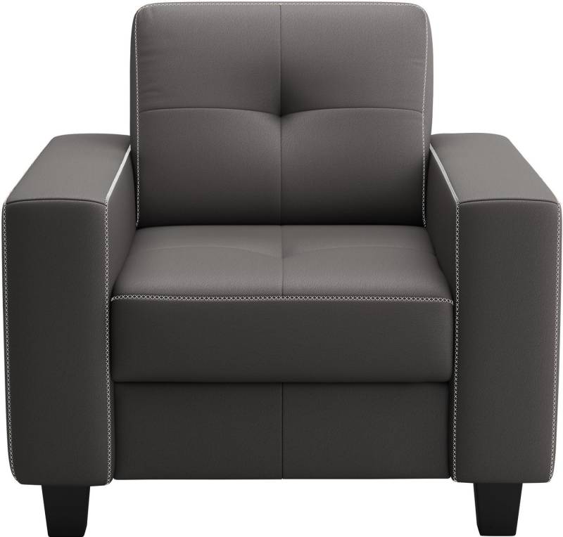 Places of Style Sessel Varese, Kreuznaht in beige von Places of Style