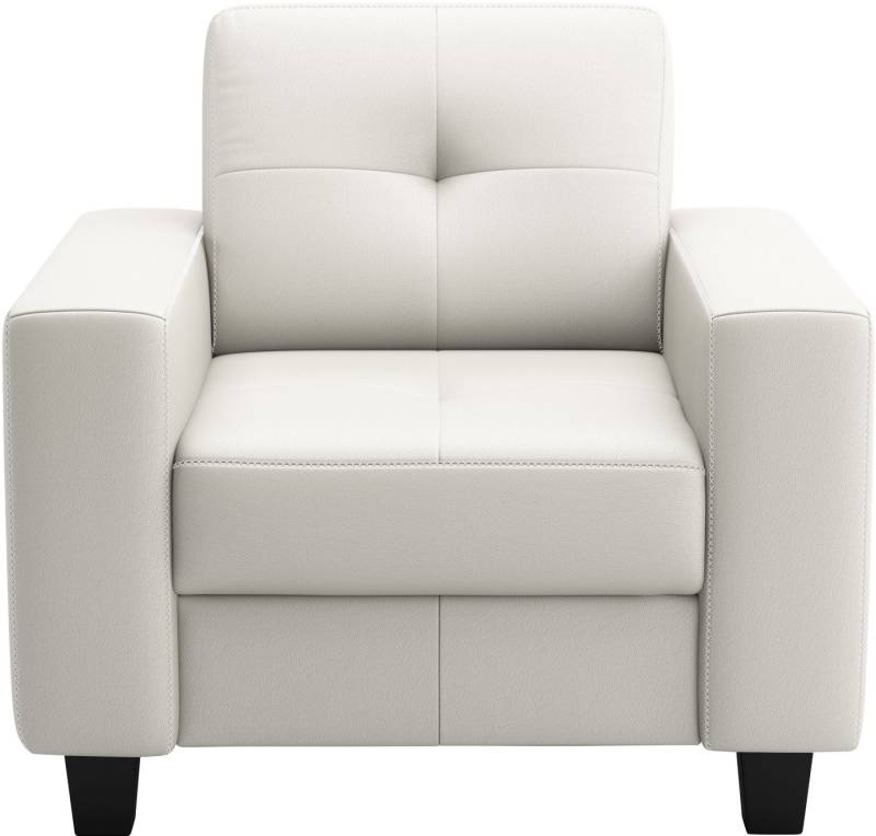 Places of Style Sessel Varese, Kreuznaht in beige von Places of Style