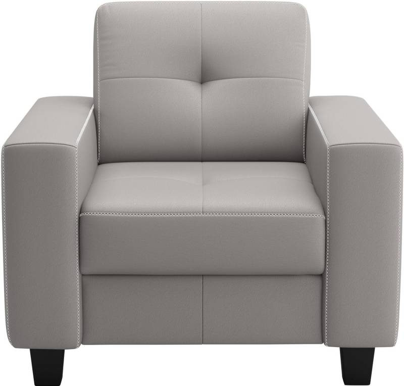 Places of Style Sessel Varese, Kreuznaht in beige von Places of Style