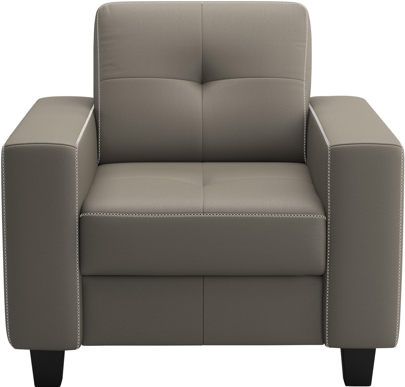 Places of Style Sessel Varese, Kreuznaht in beige von Places of Style