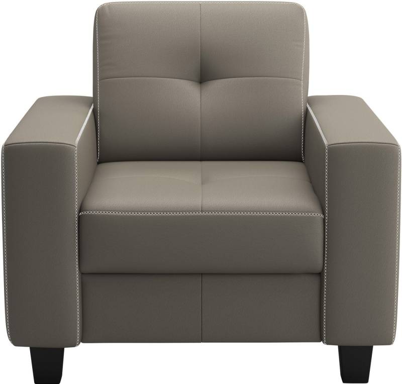 Places of Style Sessel Varese, Kreuznaht in beige von Places of Style