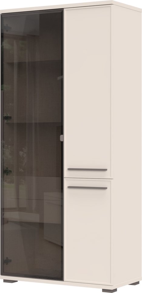 Places of Style Vitrine Opera, Showcase mit Parsol-Sicherheitsglas im modernen Look UV lackiert, Soft Close Funktion, Höhenverstellbare Füße von Places of Style