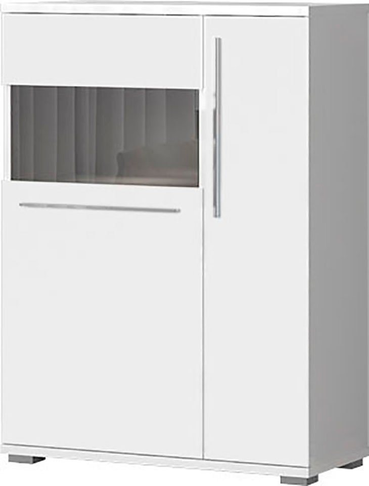Places of Style Highboard Piano Vitrine, UV lackiert, Soft-Close Funktion von Places of Style