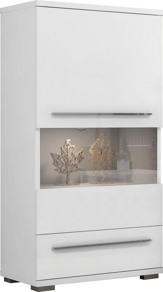 Places of Style Highboard Piano Vitrine, UV lackiert, Soft-Close Funktion von Places of Style
