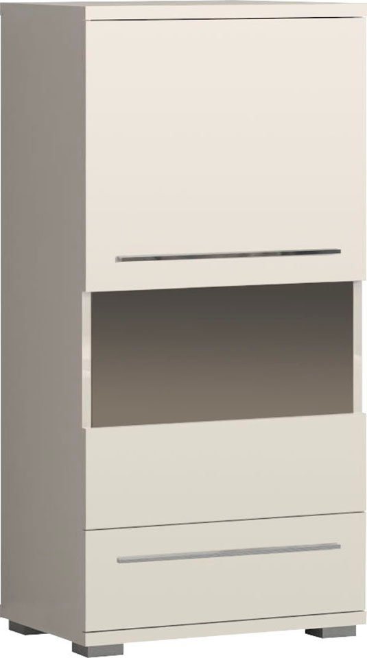 Places of Style Highboard Piano Vitrine, UV lackiert, Soft-Close Funktion von Places of Style