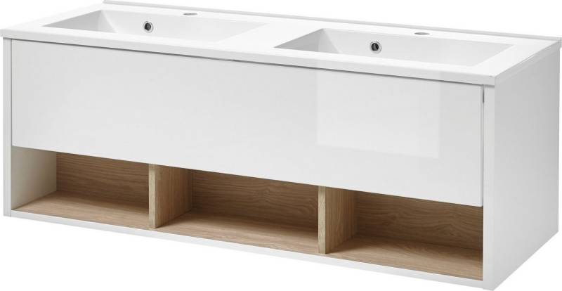 Places of Style Waschtisch Studio Line, Waschtisch inkl. Waschbecken, modernes Design, in zwei Farben verfügbar, ausreichend Stauraum von Places of Style