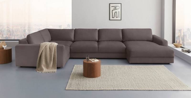 Places of Style Wohnlandschaft Bloomfield, Mega Polsterecke, Breite 390cm, viel Platz, U-Form, In verschiedenen Größen bestellbar von Places of Style