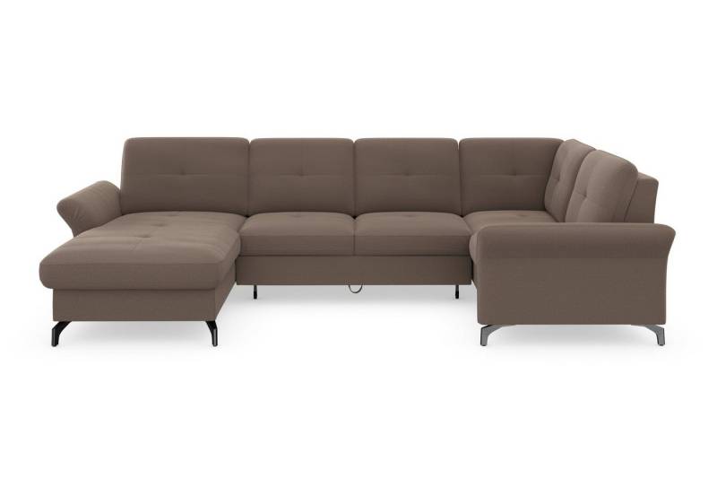 Places of Style Wohnlandschaft Calando U-Form, wahlweise mit Bettfunktion, Bettkasten und Armteilfunktion von Places of Style