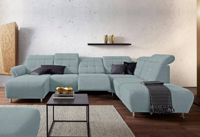 Places of Style Wohnlandschaft Manhattan U-Form, 2 Sitze mit elektrischer Relaxfunktion, verstellbare Armlehnen von Places of Style