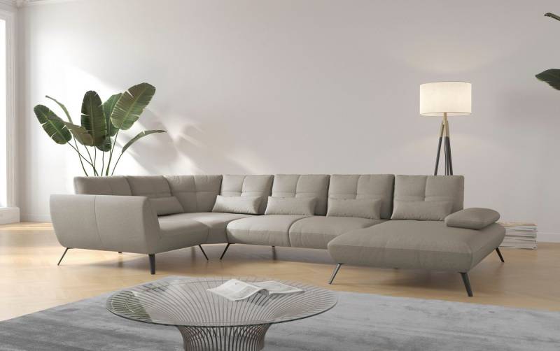 Places of Style Wohnlandschaft Mikado U-Form, inkl. Sitztiefenverstellung und Armteilverstellung von Places of Style