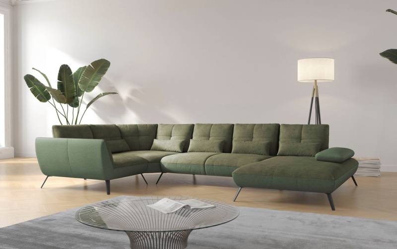 Places of Style Wohnlandschaft Mikado U-Form, inkl. Sitztiefenverstellung und Armteilverstellung von Places of Style