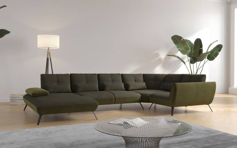 Places of Style Wohnlandschaft Mikado U-Form, inkl. Sitztiefenverstellung und Armteilverstellung von Places of Style