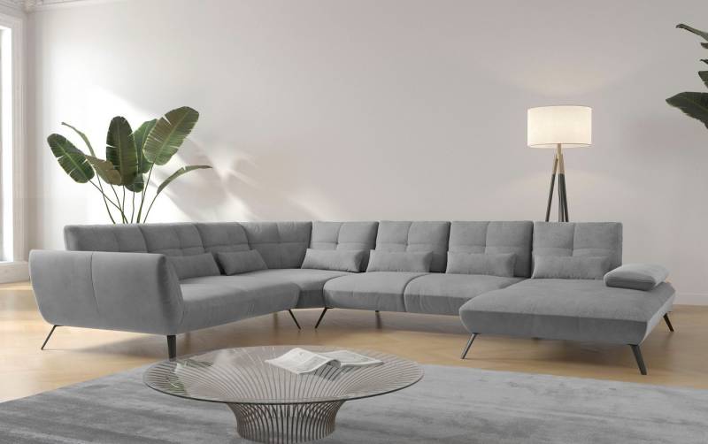 Places of Style Wohnlandschaft Mikado U-Form, inkl. Sitztiefenverstellung und Armteilverstellung von Places of Style