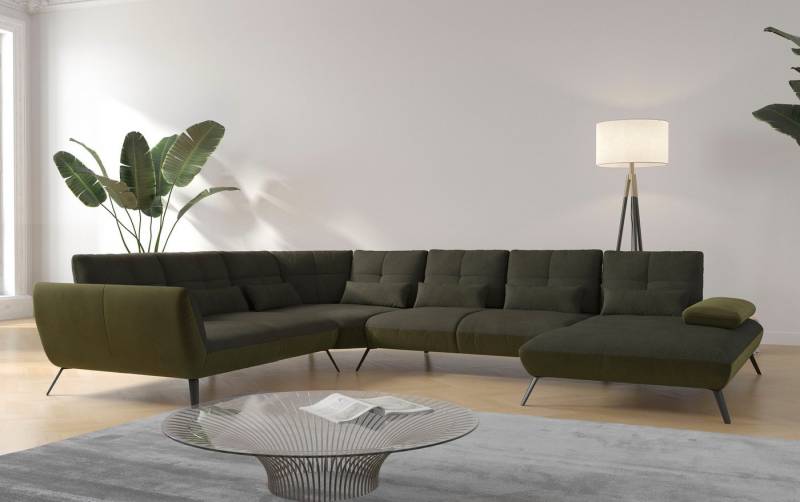 Places of Style Wohnlandschaft Mikado U-Form, inkl. Sitztiefenverstellung und Armteilverstellung von Places of Style