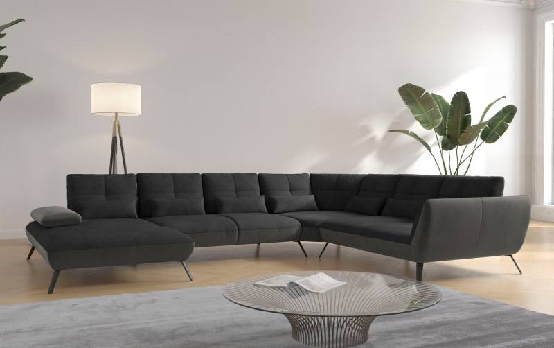 Places of Style Wohnlandschaft Mikado U-Form, inkl. Sitztiefenverstellung und Armteilverstellung von Places of Style