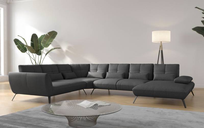 Places of Style Wohnlandschaft Mikado U-Form, inkl. Sitztiefenverstellung und Armteilverstellung von Places of Style