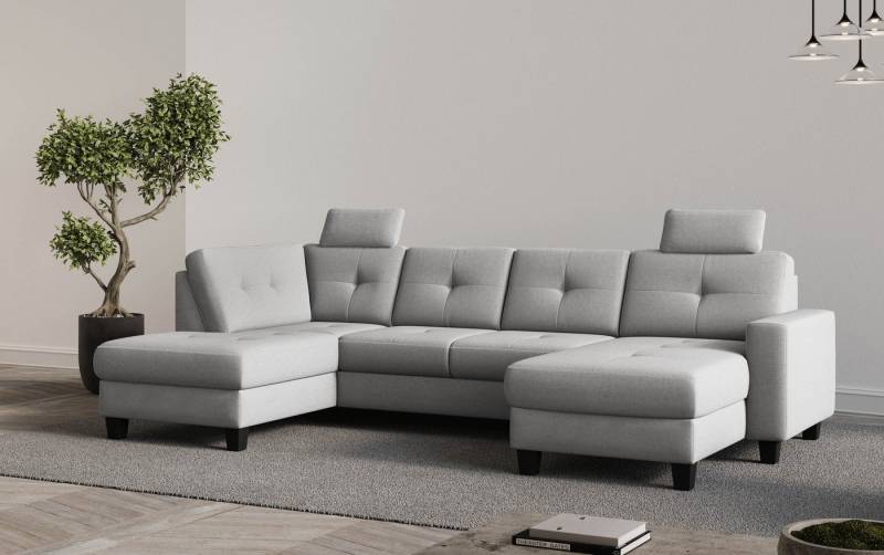 Places of Style Wohnlandschaft Varese, wahlweise mit Bettfunktion und Bettkasten von Places of Style