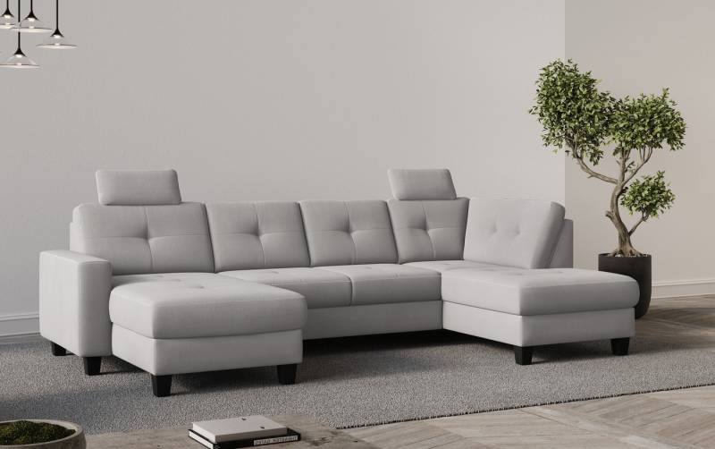 Places of Style Wohnlandschaft Varese, Kreuznaht in beige von Places of Style