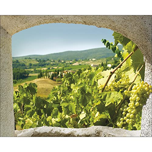 PLAGE 140421 Self-Adhesive Sticker Trompe L'oeil Window Trompe L'oeil Adhesive (Polystick) - Toscana (60x75 cm), Vinyl, Colorful, 75 x 0.1 x 60 cm von PLAGE