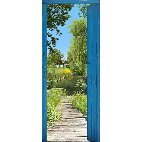 PLAGE 141029 Aufkleber für Türen-Weg zum Teich, 204 x 83 cm von Plage