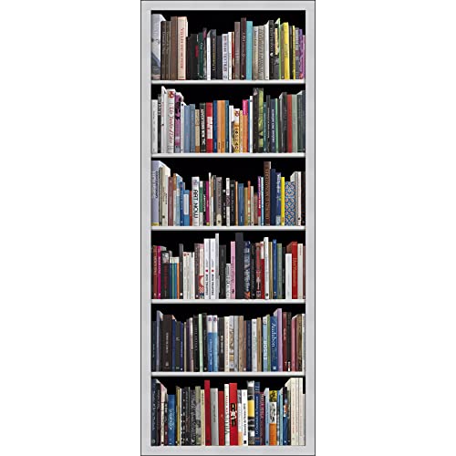 PLAGE Non Woven Wallpaper Vliestapete Moderne Bibliothek, mehrfarben, 98 x 0,2 x 240 cm von PLAGE