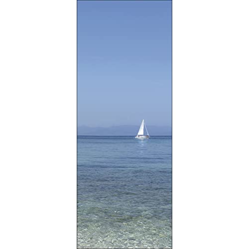 Plage Non Woven Wallpaper Vliestapete Segelboote, mehrfarben, 98 x 0,2 x 240 cm von Plage