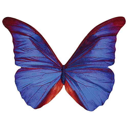 PLAGE Charming Butterfly Stickers 3D Decoration-Indigo Blue TRANSPARENT [7 Butterflies Between 8 x 6,5 cm and 14 x 11 cm], Plastik, 14 x 0.1 x 11 cm, 7-Einheiten von PLAGE