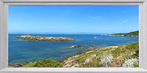 Plage Window 3XL Wild Coast, Vinyl, Colorful, 60 x 0,1 x 120 cm von Plage