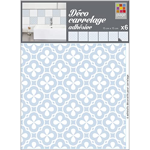PLAGE 6 Fliesen Sticker Fiore blau, Vinyl, 15 x 0.1 x 15 cm PLAGE 6 Fliesen Sticker Fiore blau, Vinyl, 15 x 0.1 x 15 cm von PLAGE
