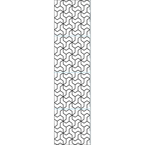 Plage 4 Fliesen Sticker Labyrinthe, grau, 20x20cm von Plage