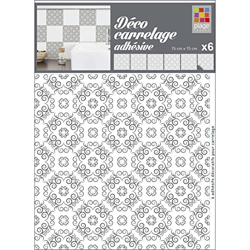 PLAGE 6 Fliesen stciker Aurelia Noire von PLAGE