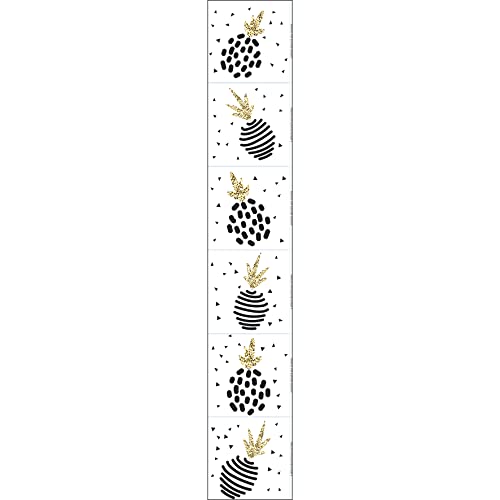 PLAGE 6 Fliesen Sticker-Ananas Schwarz und Gold, Vinyl, 15 x 0.1 x 15 cm PLAGE 6 Fliesen Sticker-Ananas Schwarz und Gold, Vinyl, 15 x 0.1 x 15 cm von PLAGE