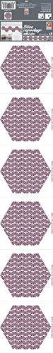 PLAGE 6 SECHSKANTKLEBERFLIESEN Pianella, pink, 15x15cm PLAGE 6 SECHSKANTKLEBERFLIESEN Pianella, pink, 15x15cm von PLAGE