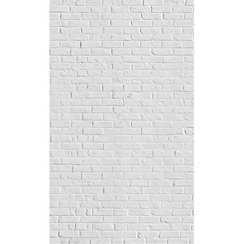 Plage Panorama-Tapete weiße Ziegel, Papier, 1,5X 2,5m von Plage