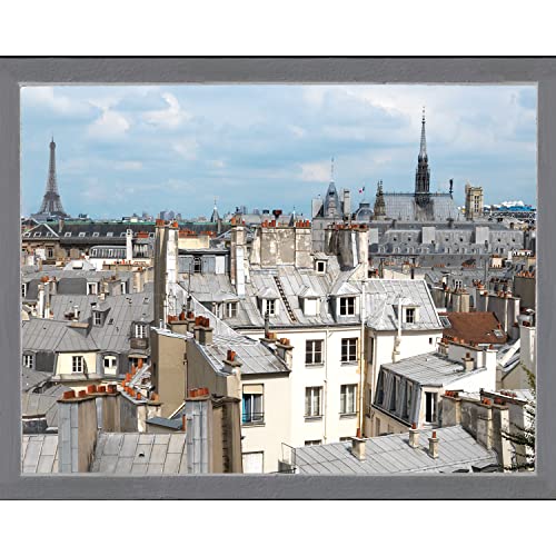 Plage Self Sticker Window Trompe L'Oeil Adhesive (Polystick) -Paris Roofs (60x75 cm), Vinyl, Colorful, 75 x 0.1 x 60 cm von Plage