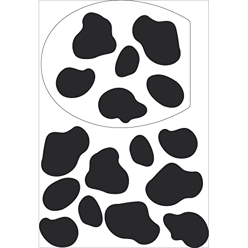 PLAGE Stickers WC Kuh 48X68CM, Vinyl, Black, 68 x 0.1 x 47,7 cm von PLAGE