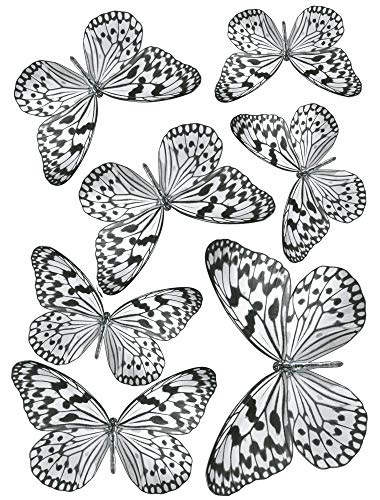 plage Wandtattoo elektrostatisch – Schmetterlinge B&W von PLAGE