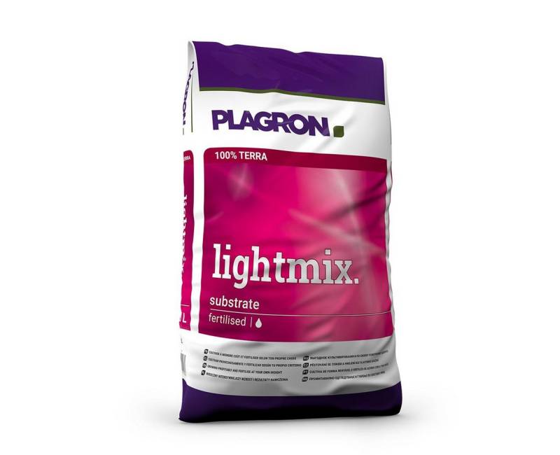 Plagron Pflanzerde Plagron Light Mix mit Perlite Bio Erde, mit Mineralischer Startdünger, 25 Liter von Plagron