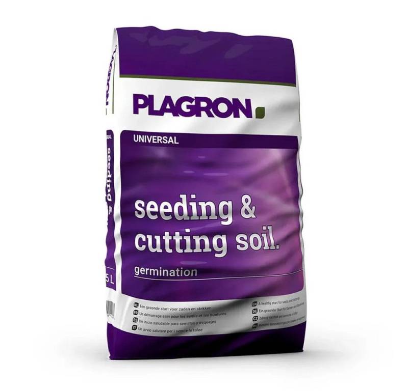 Plagron Pflanzerde Seeding & Cutting Soil Anzuchterde für Stecklinge und Sämlinge Sack, mit Leicht vorgedüngt, 25 Liter von Plagron