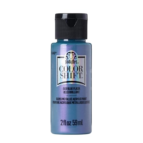 FolkArt 5131 Blue Flash 2 oz Colour Shift“-Farbe, Nicht zutreffend, Mehrfarbig, 59 ml (1er Pack), 59 Milliliter von FolkArt