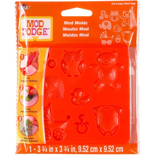 Mod Podge Baby Mod Form, Synthetisches Material, Orange, 15.7 x 14 x 0.9 cm von Mod Podge