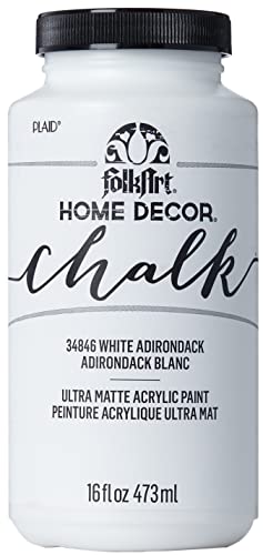 Plaid: Craft Folkart Home Decor Kreide Paint 16oz-White Adirondack von FolkArt